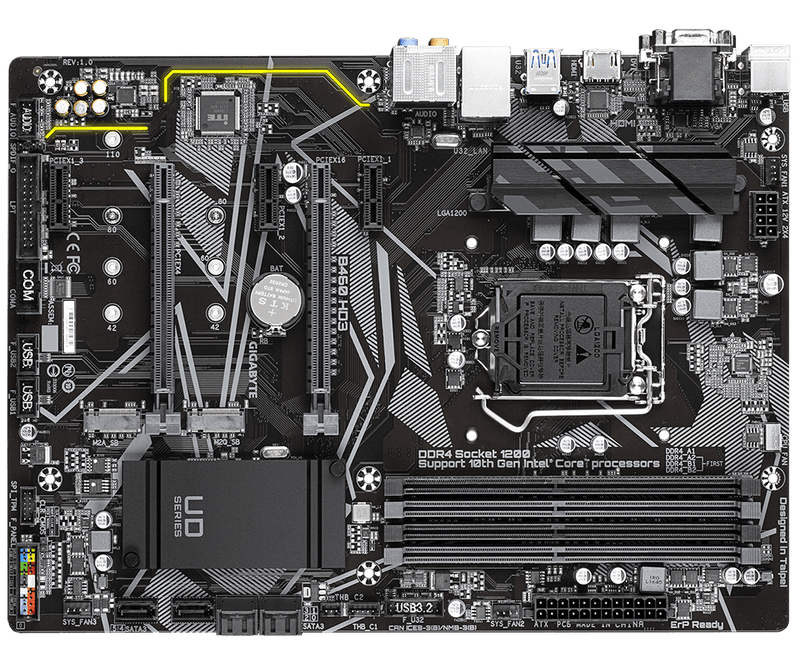 Gigabyte B460 HD3 Intel® B460 Ultra Durable Motherboard