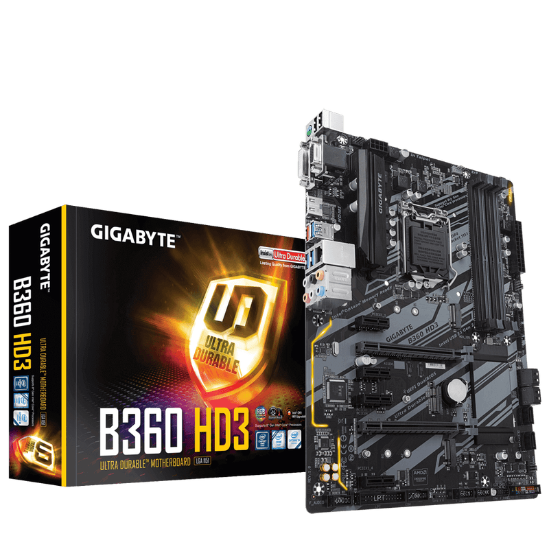 Gigabyte B360M DS3H Intel B360 Ultra Durable Motherboard