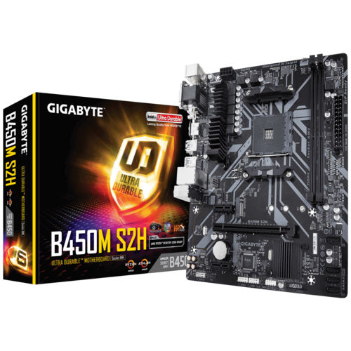 Gigabyte B450M S2H AMD B450 Ultra Durable Motherboard AM4
